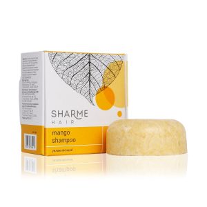 Натуральный твердый шампунь Sharme Hair Mango с маслом манго, увлажняющий, 50 г 2